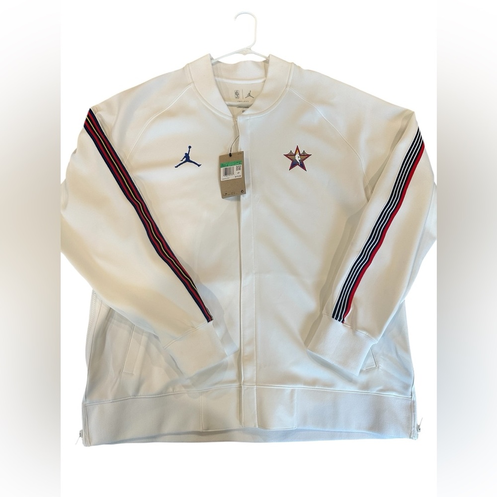 Jordan 2025 NBA All star San Fran Bay Area Jacket with Red and Blue Accents